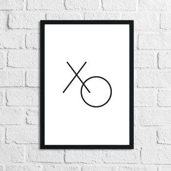 XOXO 2 Dressing Chambre Simple Home Print A5 Haute Brillance