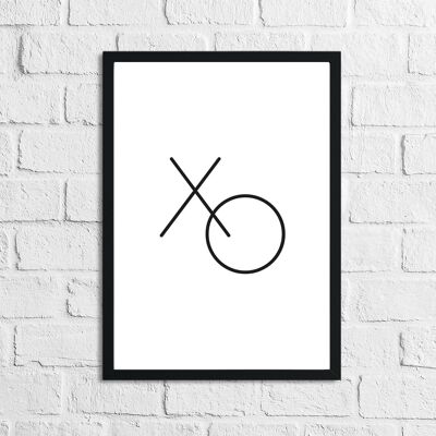 XOXO 2 Dressing Room Dormitorio Simple Home Print A4 alto brillo