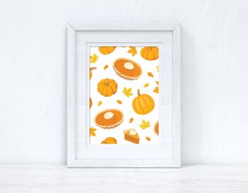 Autumn Pumpkin Pies Autumn Seasonal Home Print A2 Haute Brillance