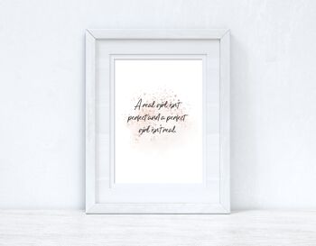 A Real Girl Rose Gold Inspirational Home Print A5 Haute Brillance