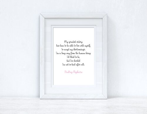 My Greatest Victory Inspirational Simple Home Print A4 High Gloss