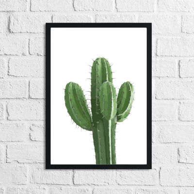 Cactus Photography Room Simple Print A3 High Gloss