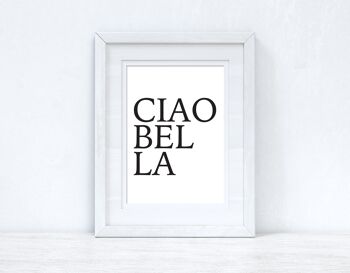 CIAOBELLA CIAO BELLA Black Font Dressing Simple Print A4 High Gloss 2