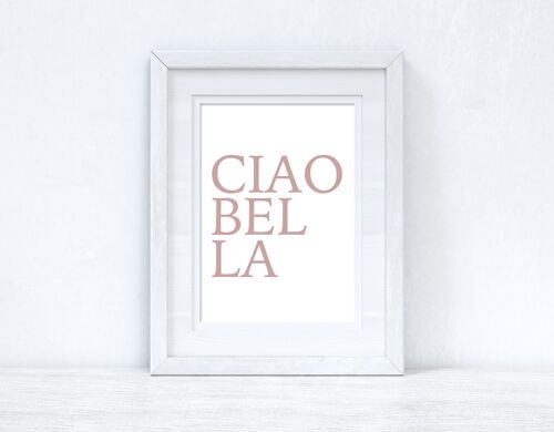 CIAOBELLA CIAO BELLA Nude Pink Dressing Room Simple Print A5 High Gloss