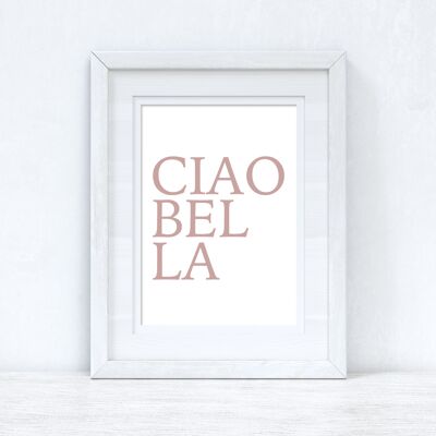 CIAOBELLA CIAO BELLA Nude Pink Dressing Simple Print A5 High Gloss