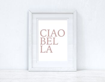 CIAOBELLA CIAO BELLA Nude Pink Dressing Simple Print A5 High Gloss