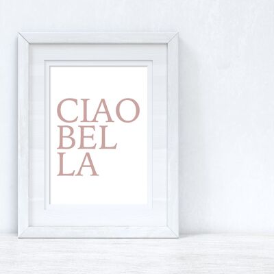 CIAOBELLA CIAO BELLA Nude Pink Dressing Room Simple Print A2 High Gloss