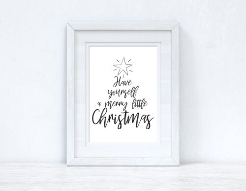 Star Have Yourself A Merry Christmas Seasonal Home Print A6 Normal