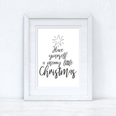 Star Have Yourself A Merry Christmas Seasonal Home Print A4 Hochglanz