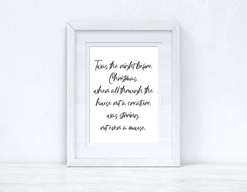 Twas The Night Before Christmas Seasonal Home Print A2 High Gloss