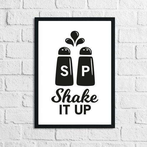 Shake It Up Humorous Kitchen Home Simple Print A3 Normal