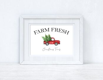 Farm Fresh Christmas Trees Christmas Seasonal Home Print A5 Haute Brillance 2
