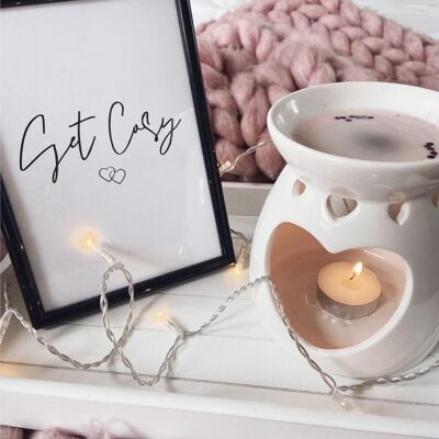 Get Cosy Heart Home Simple Home Print A3 High Gloss