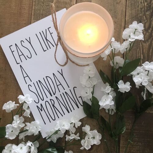 Easy Like Sunday Morning Simple Home Print A5 High Gloss