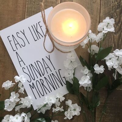 Easy Like Sunday Morning Simple Home Print A5 alto brillo