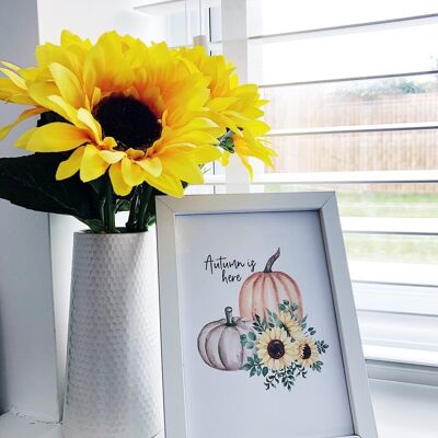 Der Herbst ist da Herbstsaisonaler Home Print A5 Hochglanz