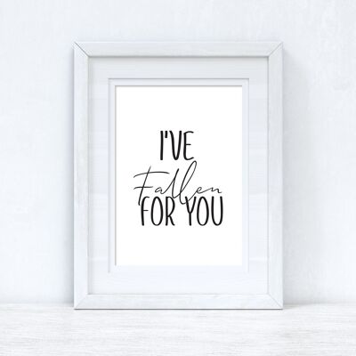Ive Fallen For You Autunno Stagionale Home Stampa A2 Normale