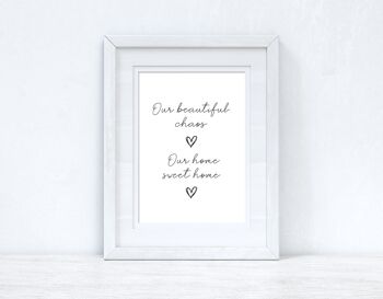 Notre belle Chaos Sweet Home Heart Simple Home Print A3 Normal