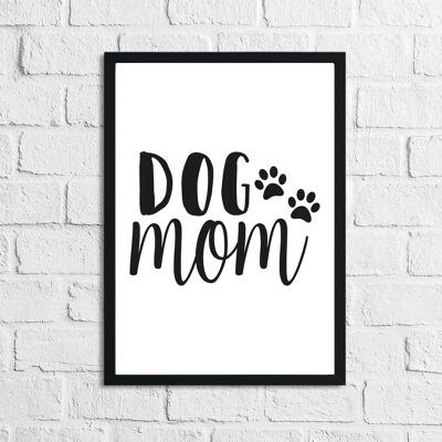 Fête des Mères Chien Maman Maman Amoureux des Animaux Simple Maison Impression A5 Normal