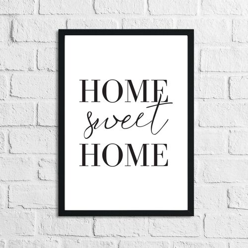 Home Sweet Home Simple Home Print A5 High Gloss