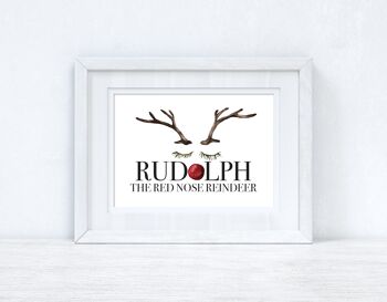 Rudolph le renne au nez rouge Noël Saisonnier Hiver Maison A6 Normal