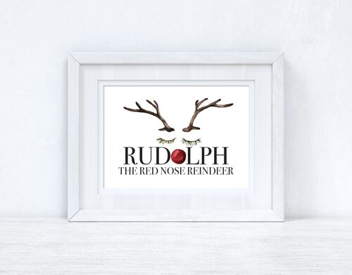 Rudolph The Red Nose Reindeer Christmas Seasonal Winter Home A6 High Gloss