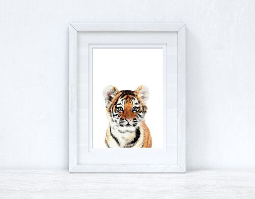 Baby Tiger Wild Animal Unisex Nursery Childrens Room Print A5 High Gloss