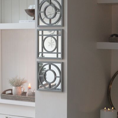 Grey Ornate Mirrors