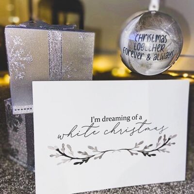 Im Dreaming Of A Christmas Seasonal Home Print A5 alto brillo