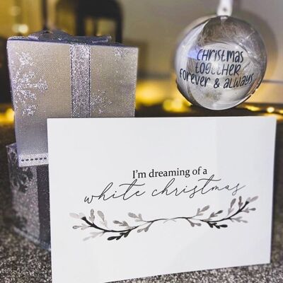 Im Dreaming Of A Christmas Seasonal Home Print A4 alto brillo