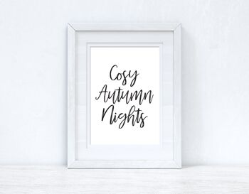 Cosy Autumn Nights Autumn Seasonal Home Print A4 Haute Brillance 2