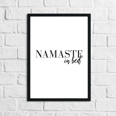 Namaste in camera da letto casa semplice stampa A5 normale