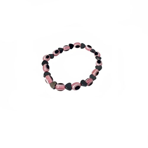 Ballerina Heart Evil Eye Bracelet