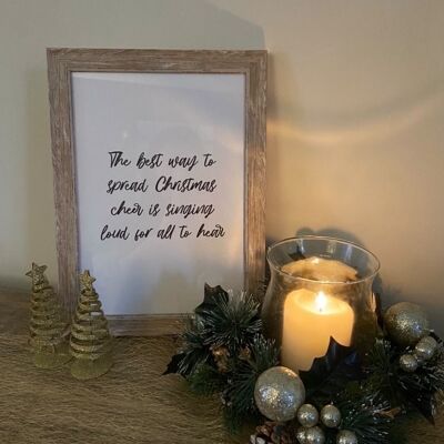 The Best Way To Spread Christmas Seasonal Home Print A4 High Gloss