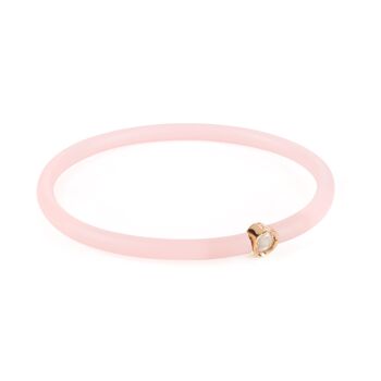 Bracelet Bande de Diamants - Or Rose 1