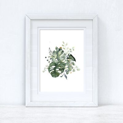 Watercolour Greenery Madness Bedroom Home Kitchen Living Roo A6 Normal