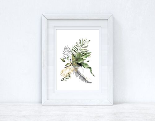 Watercolour Gold Greys Greenery Madness Bedroom Home Kitchen A6 Normal