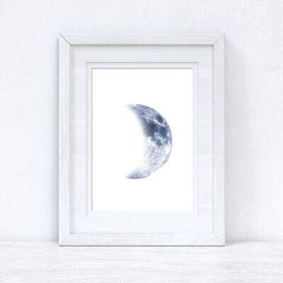 Half Blue Moon Bedroom Home Simple Print A3 Normal