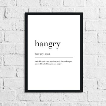 Hangry Définition Cuisine Simple Impression A5 Normal