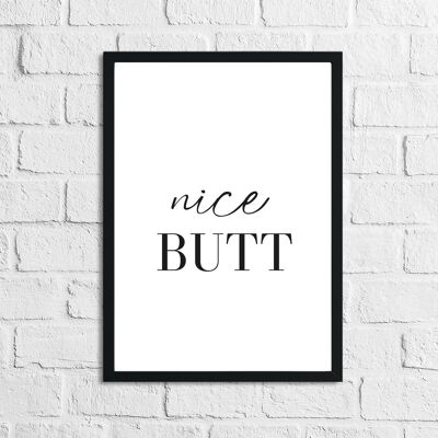 Nice Butt Bathroom Print A3 Normale