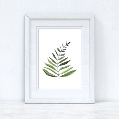 Acuarela Greenery Leaf 1 Dormitorio Hogar Cocina Sala de estar A6 Normal