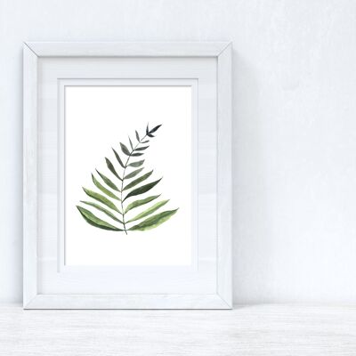 Watercolour Greenery Leaf 1 Bedroom Home Kitchen Living Room A2 Normal
