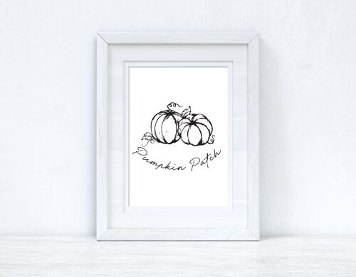 Pumpkin Patch Autumn Seasonal Home Print A3 High Gloss