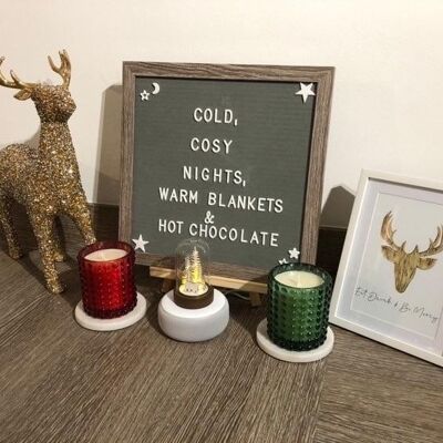 Stag Rustic Christmas Quote Seasonal Home Print A3 High Gloss