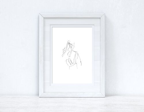 Line Work Woman With Bag Simple Home Bedroom Dressing Room P A6 Normal