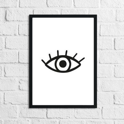 Eye Simple Bedroom Dressing Room Print A2 Normal