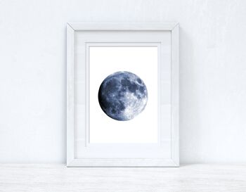 Pleine Lune Bleue Chambre Maison Simple Impression A5 Normal