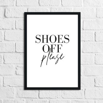 Chaussures Off Please Simple Home Print A5 Normal 2