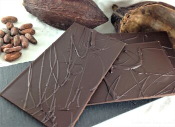 Lot de 3 boites de dégustation de Chocolat bio 75% cacao - Bouga Cacao