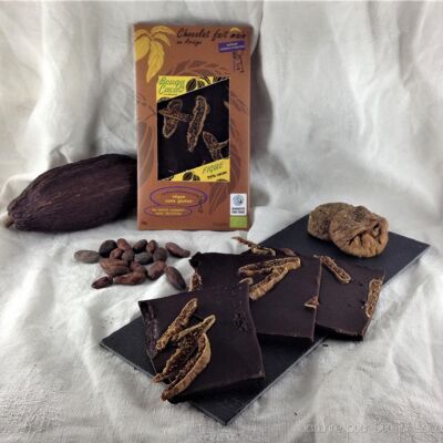 Barra de chocolate 75% higo, 70g